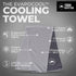 Tough Outdoors Cooling Towel for Neck & Face, Ice Wrap & Sweat Rag for Camping, Gym, Yoga & Sports, Workout Towel for