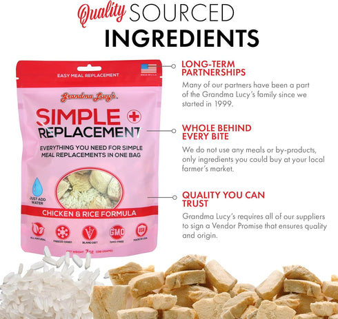 Grandma Lucy's Simple Replacement Chicken & White Rice, 7 oz
