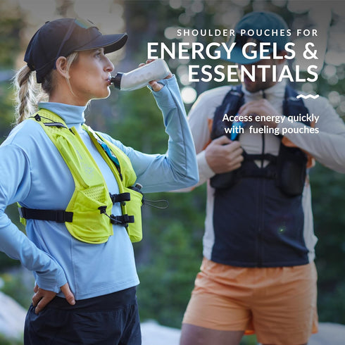 Water Buffalo Hydration Running Vest - Quiver Hydration Vest with Dual Water Bottles, Lightweight Backpack for Running