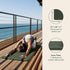 Retrospec Solana Yoga Mat, 1" Thick Non Slip Exercise Mat with Nylon Strap for Home Yoga, Pilates, Fitness