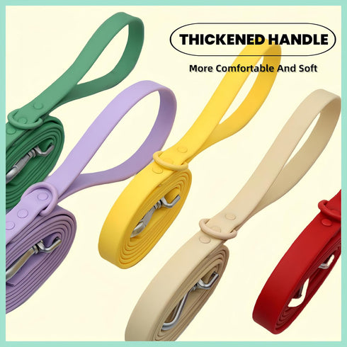 Adjustable Dog Collar Leash Set, Strong, Dirt Resistant, Waterproof, Soft Pet Collars for Large Medium Small Dogs