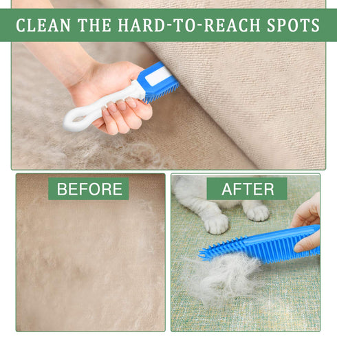 3 Pieces Pet Hair Remove Brush, Akamino Car & Auto Detailing Brush for Dogs Cats