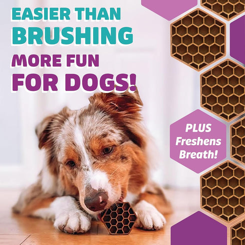 Yummy (24oz, 42 Count) Combs Dog Dental Treats Vet VOHC Approved Delicious Chicken Protein Removes Tartar with Cleaning