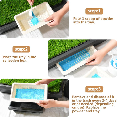 20-Pack Pet Loo Pee-Pod Refills with Sponge Compatible with PetSafe Portable Dog Potty, Dog Litter Box Disposable Potty
