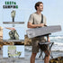 XMT Portable Outdoor Folding Chair with Cup Holder & Cooler Bag - Breathable Mesh, Wide Armrests, Ergonomic Design