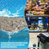 10pcs Aquarium Filter Media Bags - Reusable Mesh Filter Bags with Zipper for Activated Carbon & Ceramic Rings, 5.9 x