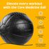 4, 6, 8, 10, 12, 14, 16, 20, 25, 30 lbs, Core Weighted Medicine Ball Soft Touch Vegan Leather with Sturdy Grip