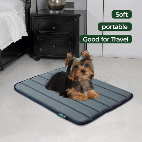 BALANCE Dog Crate Pad, Washable Water-Resistant Foam Kennel Mat for Small Dogs