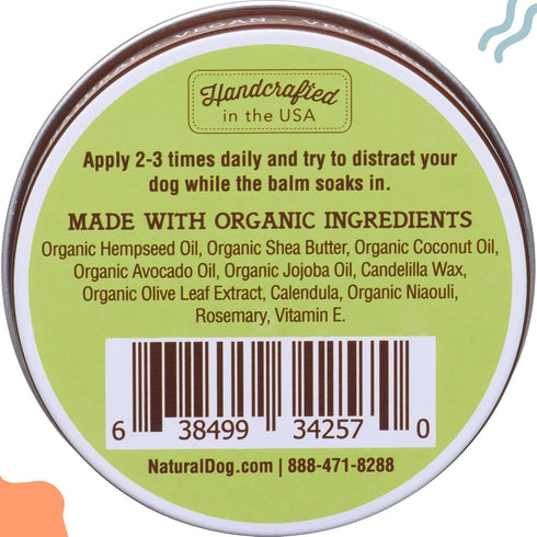 Natural Dog Company Wrinkle Balm, 2 oz. Tin, Dog Lotion for Dry Itchy Skin, Cleans Wrinkles, Yeast Infection Treatment