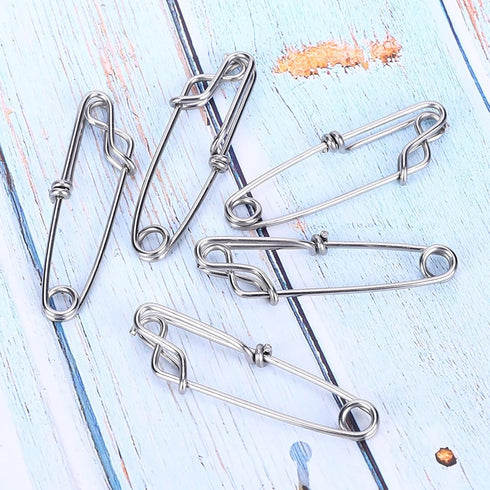 Gsycle 15pcs Tuna Clips, Stainless Steel Fishing Snap Clips Longline Branch Hangers Snap Fishing Accessory Easy On Off