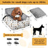 DDPODNQAK 27 Lbs Dog Car Seats for Small Medium Sized Dogs Carseat for Car Funny Fuzzy Pet Dog Booster Car Seat Puppy