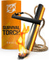 Prepared4X Fire Starter Survival Tool - All-in-One Flint and Steel Kit with 36" Waterproof Tinder Wick Rope