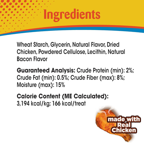 Nylabone Nubz Natural Edible Chew Treats for Dogs, Chicken Flavor, Large - Up to 50 lbs, 8 Count