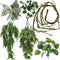 Reptile Plant for Bearded Dragon Tank Accessories, Terrarium Plant Artificial Decor for