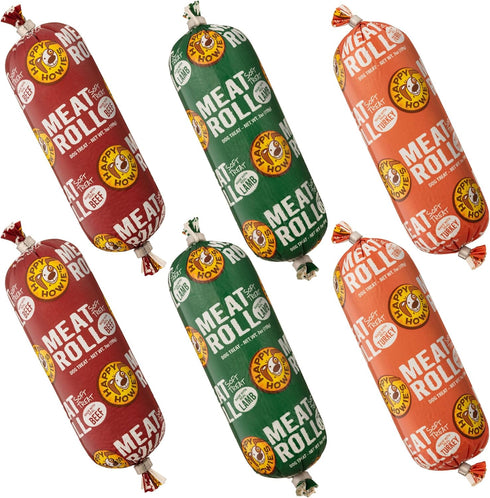 Happy Howie's Soft Meat Roll Treat - Soft Dog Food Rolls, Natural
