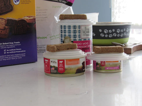 Smarter-Seal Pet Food Can Covers, Universal Can Lids, 4-Pack Clear Color, Reusable for Dog and Cat Food