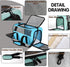 Soft-Sided Airline Approved Pet Carrier Bag for Small Cats & Dogs (Medium, Blue)
