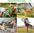 Interactive Squeaky Dog Toys with Pull Rope, Large Tug of War Toy, Plush Chew Toys for Small, Medium, Big Dogs