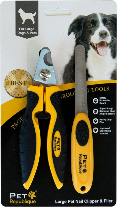 Pet Republique Dog Nail Clippers - Large Bird Claws Trimmer Tool with Sharp Durable Angled Blades