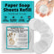 BORSALI Paper Soap Sheets for Traveling - Portable Paper Hand Soap for