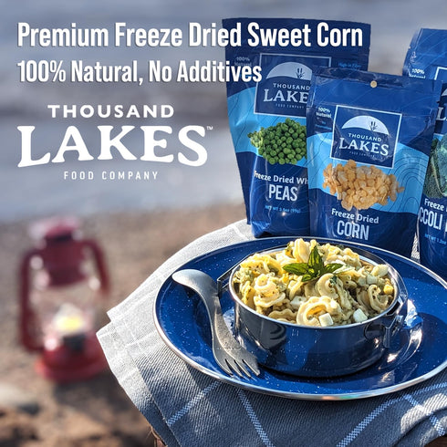 2-pack 3.6 (7.2 100% Thousand Lakes Freeze Dried Vegetables - Sweet Corn ounces ounces total) | Whole Sweet Corn