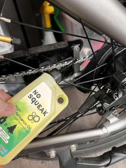 No Squeak 3.4oz High Performance Penetrating Oil Bike Chain Lubricant, Door Hinge & Lock Lubricant, Rust Remover
