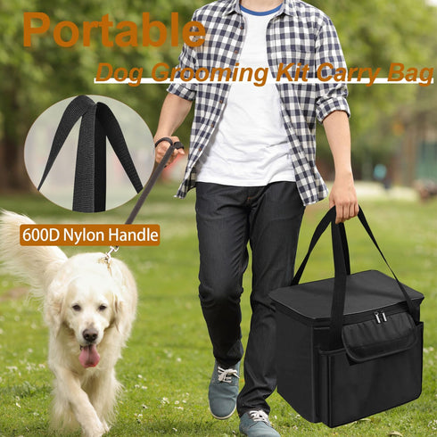 NUENSS-ROR Carrying Bag for Dog Grooming Vacuum, Portable Outdoor Pet Hair Vacuum Travel Carrier Case Bag Compatible