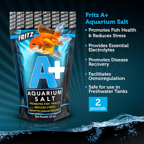 Fritz Aquatics A+ Aquarium Salt Treatment for Freshwater Fish, 2 lbs