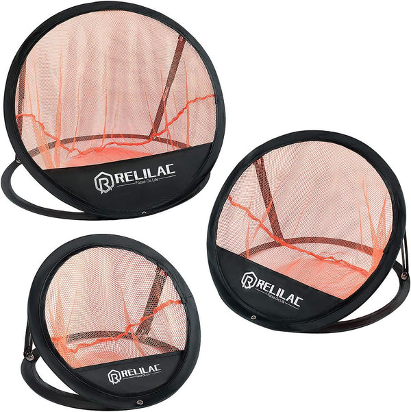 Pop Up Golf Chipping Practice Net Set - Indoor/Outdoor Target Accessories to Improve Your Short Game