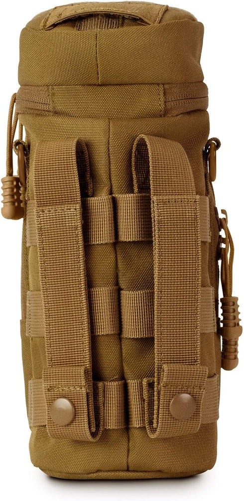 Go Time Gear Molle Water Bottle Holder, Tactical Canteen Pouch for Backpacks, Fits Up to 40 oz.