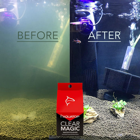 Aquatop Clear Magic Water Polisher - 6 Pack Aquarium Cleaner for Freshwater & Saltwater Tanks