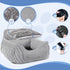 Dog Car Seat for Small Dogs, Pet Booster Seat with Clip-On Safety Leash and Storage Pockets, Washable Travel Dog Car