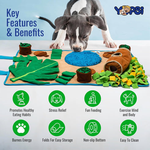 Snuffle Mat for Large Breed Dogs, 39.4''x23.6'' Interactive Toys for Boredom and Mental Stimulation