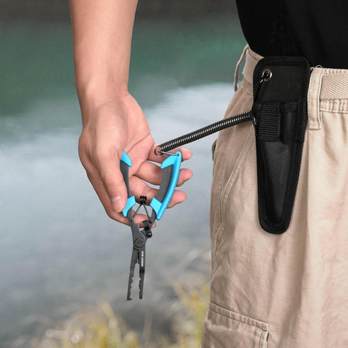 Mossy Oak Fishing Tools Kit - Fishing Plier, Fish Fillet Knife, Fish Lip Gripper, Hook Remover, Digital Fish Scale