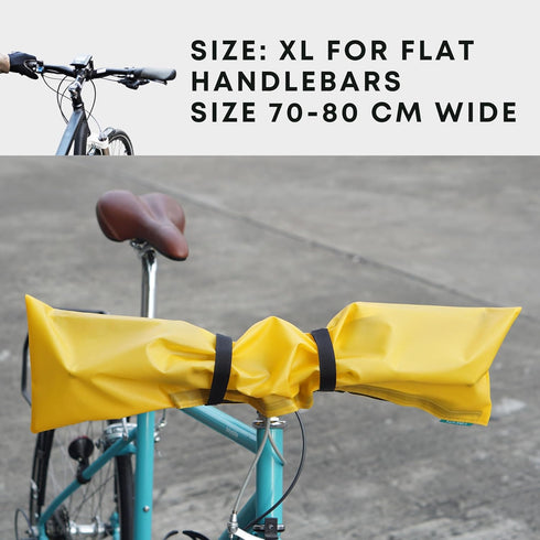 Vincita Mountain Bike Water-Resistant Handlebar Cover XL, Adjustable Strap Bike Cover for Road Bicycles