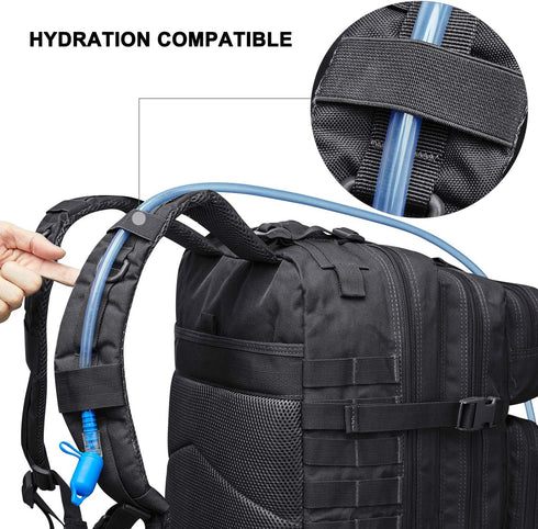 Prospo 40L Military Tactical Shoulder Backpack - Molle Bag Pack for Assault Survival & Fishing Storage