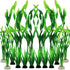 16pcs Artificial Aquarium Plants, Green Fish Tank Decor, Artificial Decorations for Fish Tanks