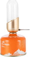 Fire-Maple Orange Camping Lantern, Glass & Steel, Propane or Isobutane Fuel Canister, No Mantles Needed
