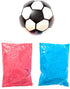 Gender Reveal Soccer Ball with Powder, Exploding Soccer Balls Kit with Pink and Blue Colour Packs + Soccer Ball Shell