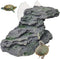 kathson Turtle Basking Platform, Baby Tortoise Climbing Ramp for Reptiles, Dock Resting Terrace Stone (Medium Size: