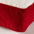Happy Hounds Willow Rectangle Reversible Sherpa Pillow Cat Bed, Crimson