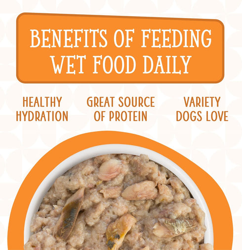 Weruva Dogs in The Kitchen, Goldie Lox with Chicken & Wild-Caught Salmon Au Jus Dog Food, 10oz Can (Pack of 12)