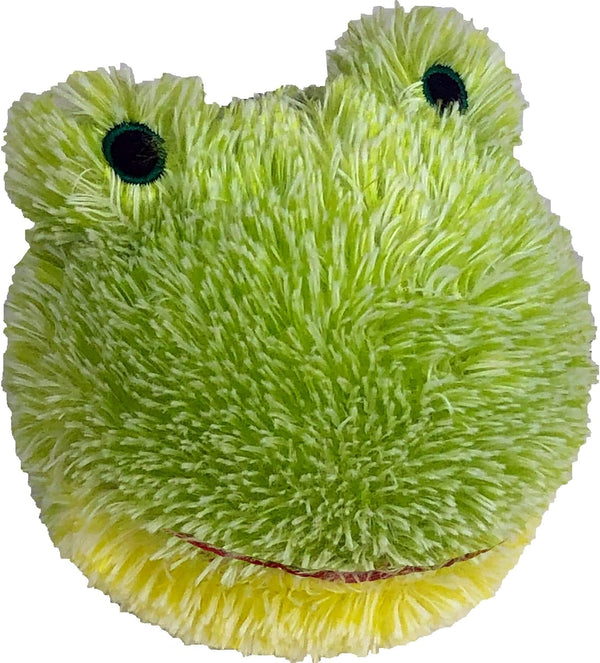 Pet Lou D.O.G'Z EZ Squeaky Frog Dog Plush Toy, 4-inch Durable Bouncy Ball