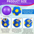 4 Pcs 2 Set Goat Ball Toy with Covers, Anti Burst Training Toy with Inflator Pump for Goats (22 Inch, Red and Purple)
