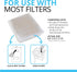 Fluval ClearX Filter Media Insert, Replacement Aquarium Filter Media, 4-Pack (A1336)