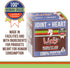 Licks Pill-Free Dog Joint and Heart Supplement, Glucosamine & Omega 3 Fish Oil, Gel Packets, 10 Use