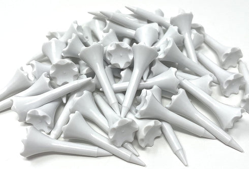 NorthPointe Plastic Golf Tees 1 ½” - Short Tees for Irons, Par Threes, Hybrids, Driving Range - Pack of 50 or 100