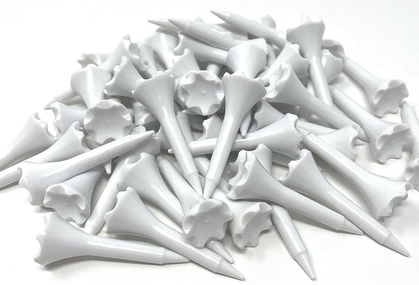 NorthPointe Plastic Golf Tees 1 ½” - Short Tees for Irons, Par Threes, Hybrids, Driving Range - Pack of 50 or 100