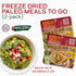 Backpacking Meals/Backpacking 2-pack) Wild Zora Paleo Freeze Dried Meals for & Camping - Healthy Gluten Free & Grain