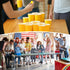 Qinyoung 228 Set Pcs Cups and Balls Game for Party, Plastic Flip Cup Stacking Game Colorful Reusable Table Tennis Ball